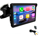 Central Multimídia Portátil Universal com Apple CarPlay e Android Auto