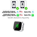 Adaptador Bluetooth Apple CarPlay e Android Auto Sem Fio 2026 - MultiTec™